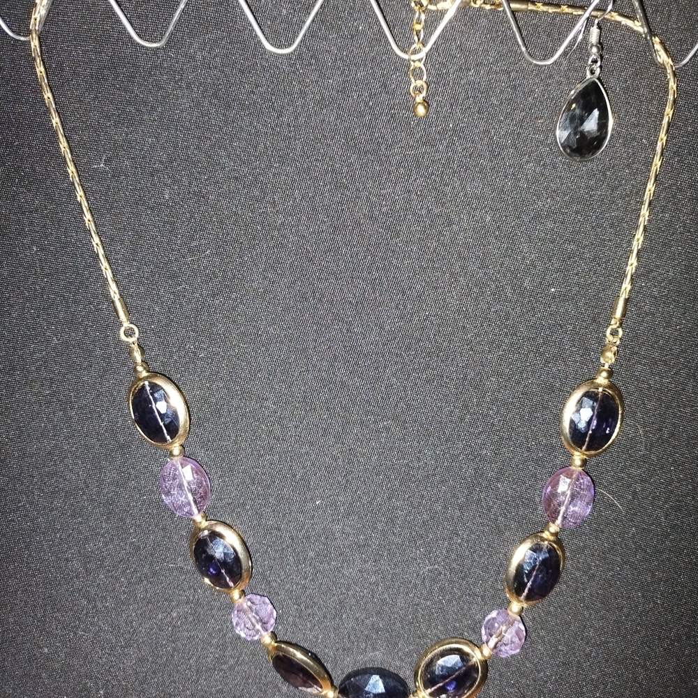 Gold and Purple Necklace